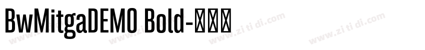 BwMitgaDEMO Bold字体转换